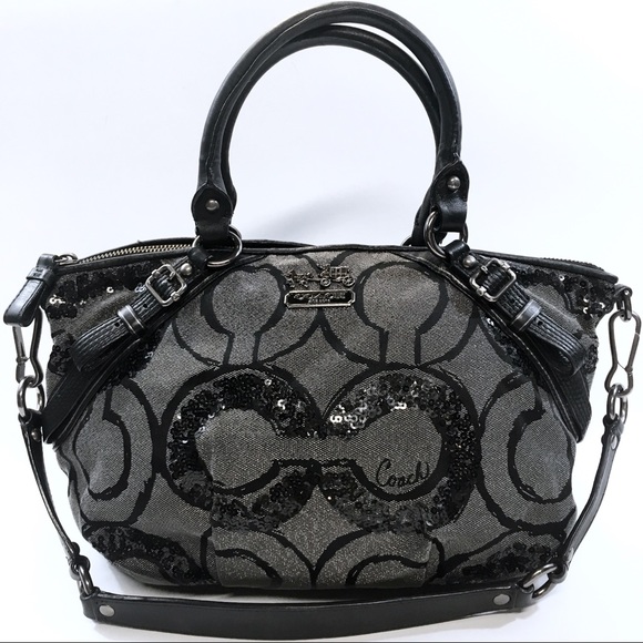 Coach Handbags - COACH MADISON SOPHIA OP ART SEQUINS SATCHEL